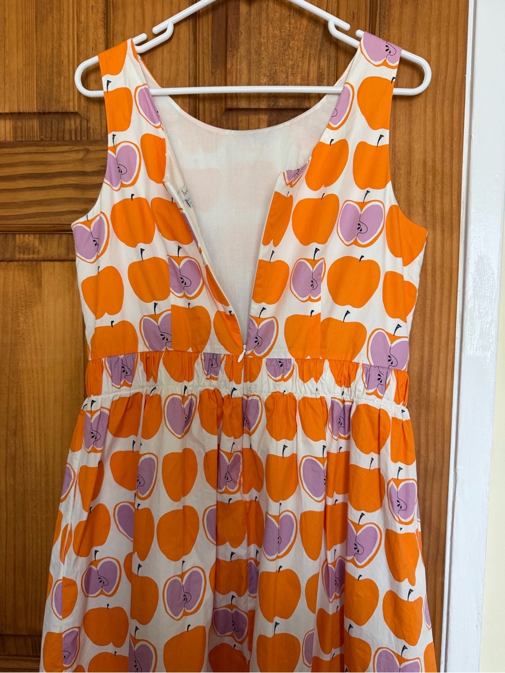 Boden Beatrice  Apple Print Cotton Dress - Picture 6 of 10